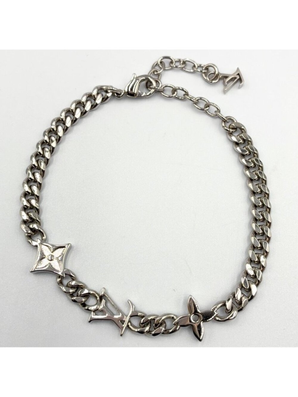 Louis Vuitton Monogram Low Metal Silver Bracelet